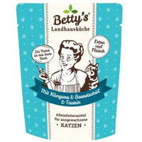 Produktbild von Betty's Landhausküche Katzen Nassfutter Känguru Stückchen in Sauce für adulte Katzen 6x250 g