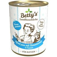 Produktbild von Betty's Landhausküche Katzen Nassfutter Pferd Monoprotein Hypoallergen Stückchen in Sauce 6x400 g