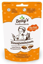Betty's Landhausküche Katzen Snack Knuspertraum Ente mit Katzenminze 10x50g – Bild 1 von 3