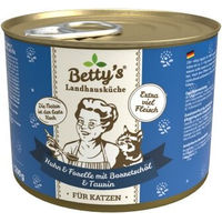 Produktbild von Betty's Landhausküche Katzenfutter Adult Huhn und Forelle Stückchen in Sauce 6x200 g - 6 x 200 g