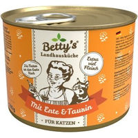 Produktbild von Betty's Landhausküche Katzenfutter Ente Stückchen in Sauce Adult 6x200 g - 6 x 200 g