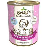 Produktbild von Betty's Landhausküche Katzenfutter Kitten Huhn und Pute mit hohem Fleischanteil 6x400 g - 6 x 400 g
