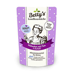 Produktbild von Betty's Landhausküche Kitten Nassfutter Katze Huhn & Pute Bio 12 x 100 g - 12 x 100 g