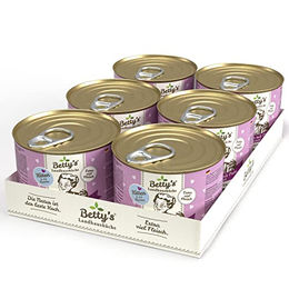 Betty's Landhausküche Kitten Nassfutter Katze Huhn & Pute Bio 6 x 200 g - 6 x 200 g – Bild 1 von 2