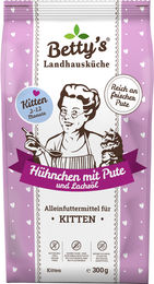 Betty's Landhausküche Kitten Trockenfutter Huhn und Pute getreidefrei mit hohem Fleischanteil 300 g – Bild 1 von 1