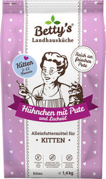 Betty's Landhausküche Kitten Trockenfutter Hühnchen mit Pute getreidefrei 1,40 kg – Bild 1 von 1