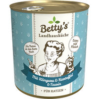 Produktbild von Betty's Landhausküche Nassfutter für Katzen Känguru mit Geflügel und Kartoffeln Stückchen in Sauce 6 x 800 g - 6 x 800 g