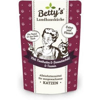 Produktbild von Betty's Landhausküche Nassfutter Katze Adult Huhn & Truthahn Stückchen in Sauce, getreidefrei, 12 x 100 g - 12 x 100 g