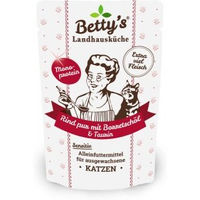 Produktbild von Betty's Landhausküche Nassfutter Katze Adult Rind pur Stückchen in Sauce getreidefrei 12 x 100g - 12 x 100 g