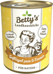 Betty's Landhausküche Nassfutter Katze Geflügel mit Stückchen in Sauce 400 g - 6 x 400 g – Bild 1 von 7