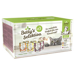 Betty's Landhausküche Selektion Nr. 3 Katzenfutter Mixpack mit Truthahn, Ente und Geflügel 6 x 400 g Dosen - 6 x 400 g – Bild 1 von 6