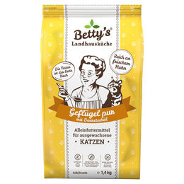 Betty's Landhausküche Trockenfutter Geflügel pur Adult für Katzen 1,4 kg mit hohem Fleischanteil – Bild 1 von 4