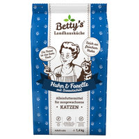 Produktbild von Betty's Landhausküche Trockenfutter Huhn & Forelle für Katzen Adult getreidefrei 1,4 kg