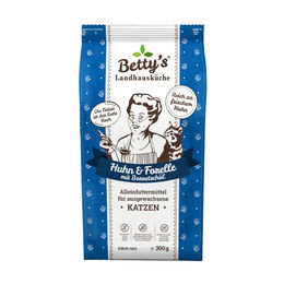 Betty's Landhausküche Trockenfutter Huhn & Forelle für Katzen Adult Getreidefrei 300 g – Bild 1 von 6