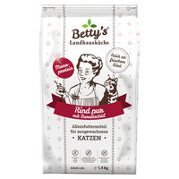 Produktbild von Betty's Landhausküche Trockenfutter Rind pur für erwachsene Katzen mit hohem Fleischanteil 1,4 kg