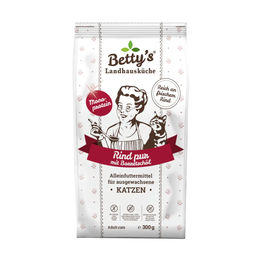 Betty's Landhausküche Trockenfutter Rind pur für erwachsene Katzen mit hohem Fleischanteil 300 g – Bild 1 von 3