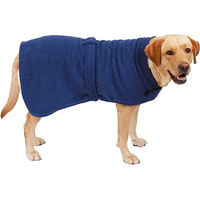 Produktbild von Betz Hundehandtuch aus 100% Baumwolle mit Klettverschluss Blau Größe M