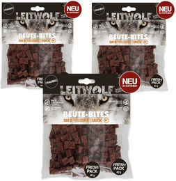 BEUTE-BITES Belohnungssnack Ente Trio getreidefrei hypoallergen ohne Zucker 3 x 160 g – Bild 1 von 2