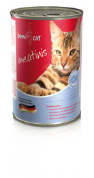 Bewi-Cat Meatinis Katzen Nassfutter Lachs Stückchen Adult mit hohem Fleischanteil 6x400g - 12 x 400 g – Bild 1 von 2