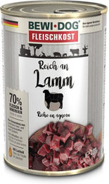 Produktbild von Bewi Dog Fleischkost für Hunde Adult Lamm 6x400g