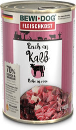 Produktbild von Bewi Dog Fleischkost für Hunde Adult mit Kalb 6x400g