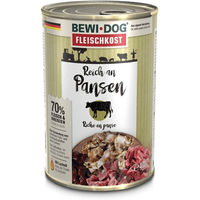Produktbild von Bewi Dog Hund Fleischkost Rind Reich an Pansen Adult 6x400g
