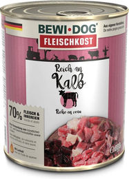 Produktbild von Bewi Dog Hunde-Fleischkost mit Kalb für erwachsene Hunde 6x800g