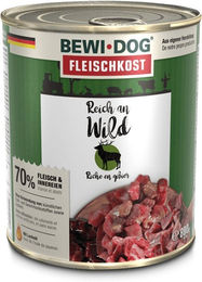 Produktbild von Bewi Dog Hunde-Fleischkost Wild für Adult 6x800g