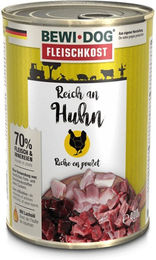 Produktbild von Bewi Dog Hundefleischkost Huhn für Adult 6x400g