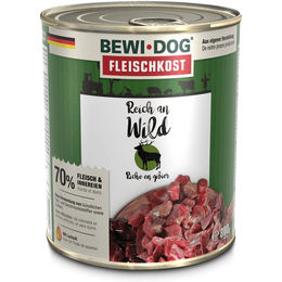 BEWI DOG Hundefutter Adult Wildstückchen in Sauce getreidefrei 6x800g - 6 x 800 g – Bild 1 von 3