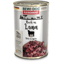Produktbild von Bewi Dog Hundefutter Fleischkost mit Lamm Stückchen in Sauce getreidefrei Adult 6 x 400 g - 6 x 400 g