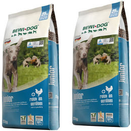 Bewi Dog Junior Hundefutter Trockenfutter für große Rassen ohne Weizen 2 x 25 kg – Bild 1 von 1