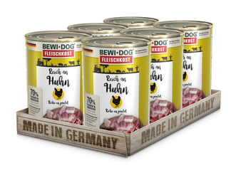 Bewital Bewi Dog Hunde-Fleischkost mit Huhn 800g - 6 x 800 g – Bild 1 von 2