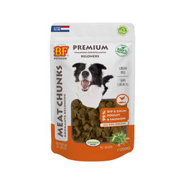Produktbild von BF Petfood Meat Chunks Belohnungssnack Bio Rind und Wild