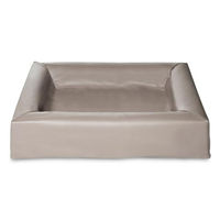 Produktbild von Bia Hundebett Original aus Kunstleder in Taupe 70 x 85 x 15 cm