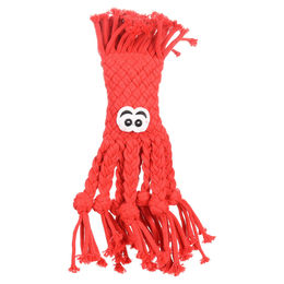 Produktbild von Biebo Flamingo Hundespielzeug mit Squeaker aus Baumwolle rot 33 cm - 33 cm