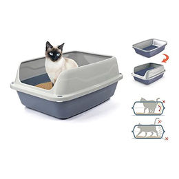 Produktbild von BigBuy Home Georplast Sonic Katzentoilette aus Kunststoff 56 x 40 x 24 cm