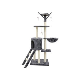 BigBuy Pets Jipsy Kratzbaum für Katzen in Grau mit Sisal 79 x 34 x 138 cm – Bild 1 von 1