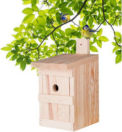 BigDean Nistkasten aus Massivholz für Meisen und Wildvögel 27x17x17cm – Bild 1 von 2