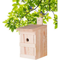 Produktbild von BigDean Nistkasten aus Massivholz für Meisen und Wildvögel 27x17x17cm