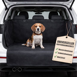 BigDean Tier-Kofferraumschutzdecke für Hunde mit Seiten- und Ladekantenschutz aus wasserfestem Oxford-Gewebe in Schwarz – Bild 1 von 5