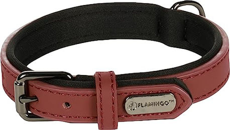 Binti Hundehalsband Leder Flamingo Rot XS/S 24/30cm – Bild 1 von 2