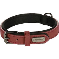 Produktbild von Binti Hundehalsband Leder Flamingo Rot XS/S 24/30cm