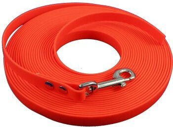 bio-leine Biothane Schleppleine für große Hunde orange 12 m waterproof - 12 m – Bild 1 von 2