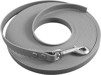 Produktbild von bio-leine Biothane Schleppleine Urban Grau 15 m waterproof für mittlere Hunderassen - 15 m