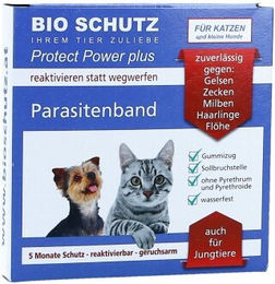 Bio Schutz Halsband Protect Power Plus für Katzen gegen Zecken Milben und Würmer hellbraun – Bild 1 von 3