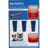 Produktbild von Bio Schutz Protect Line PHI Spot-On für Katzen und kleine Hunde gegen Zecken, Flöhe und Milben 3x2ml - 3 x 2 ml