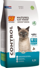 Biofood Control Bio Katzenfutter Getreidefrei mit Huhn Rind und Lachs zur Gewichtsreduktion und Unterstützung der Harnwege 1,5 kg – Bild 1 von 2