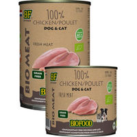 Produktbild von Biofood Organic Bio Nassfutter Huhn Getreidefrei für Hund und Katze 12 x 200 g