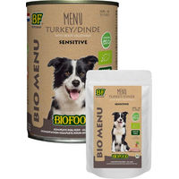 Produktbild von Biofood Organic Menu Pute Bio Hundefutter 15 x 150 g